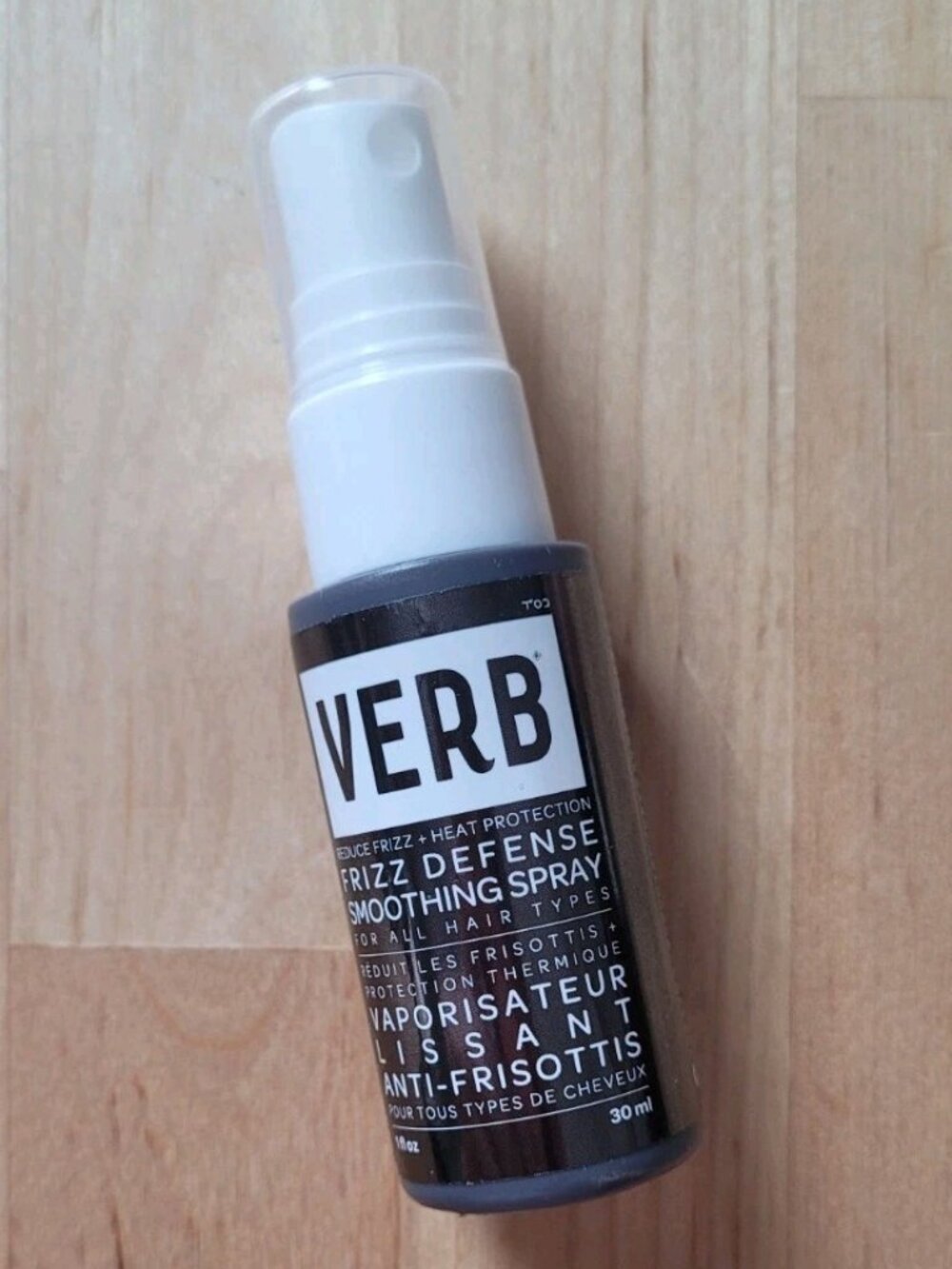 VERB Frizz Defense Smoothing Spray Mini Travel Size 1oz 30ml NEW Heat Protectant